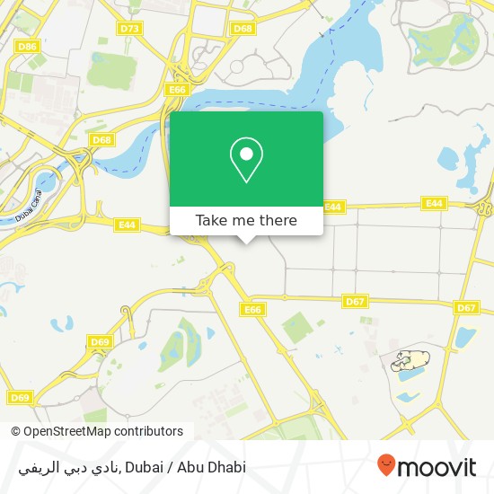 نادي دبي الريفي map
