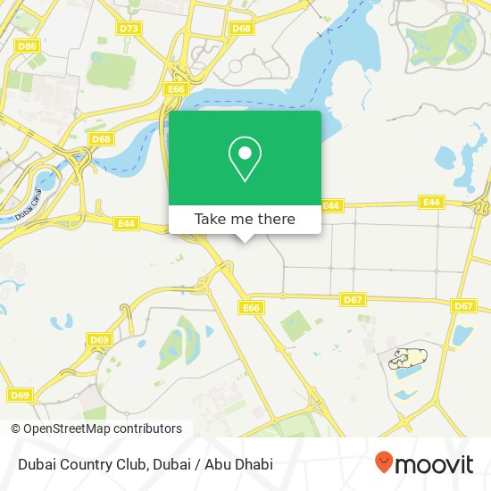 Dubai Country Club map