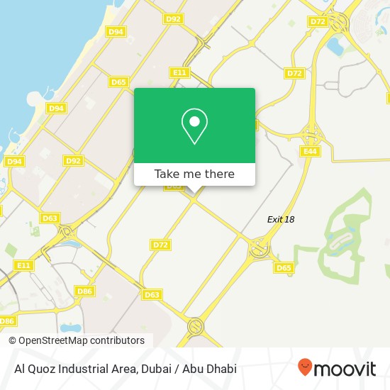 Al Quoz Industrial Area map