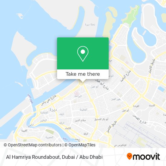 Al Hamriya Roundabout map