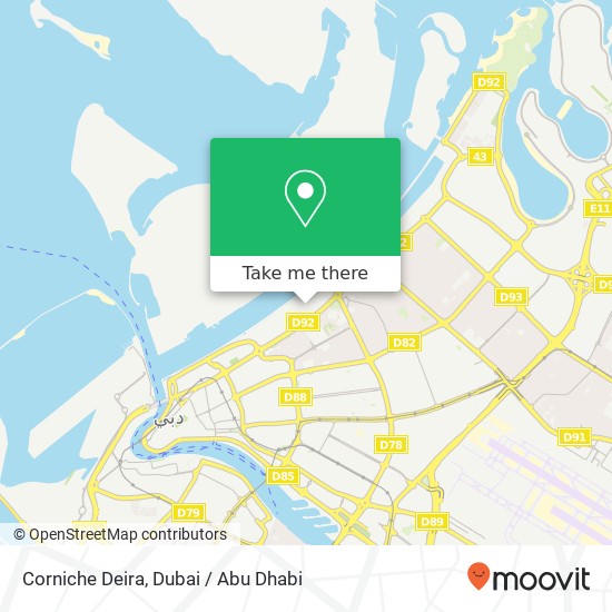 Corniche Deira map