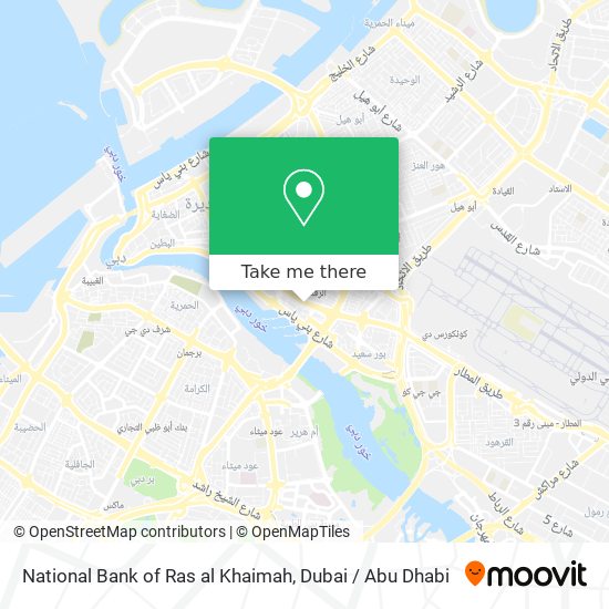 National Bank of Ras al Khaimah map