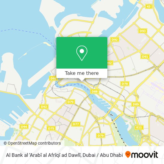 Al Bank al ‘Arabī al Afrīqī ad Dawlī map