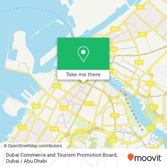 Dubai Commerce and Tourism Promotion Board map