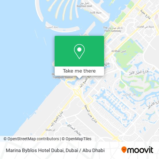 Marina Byblos Hotel Dubai map