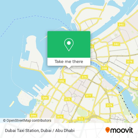 Dubai Taxi Station map
