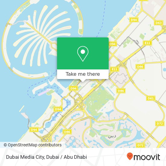Dubai Media City map