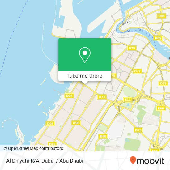 Al Dhiyafa R/A map