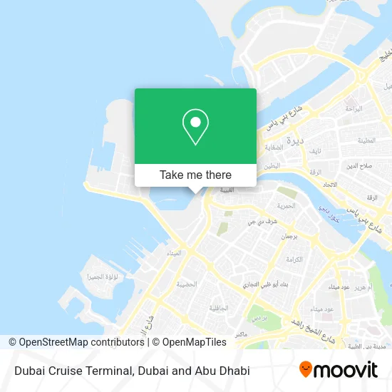 Dubai Cruise Terminal map