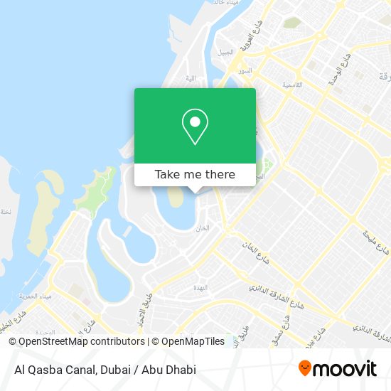 Al Qasba Canal map