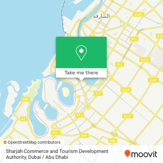 Sharjah Commerce and Tourism Development Authority map