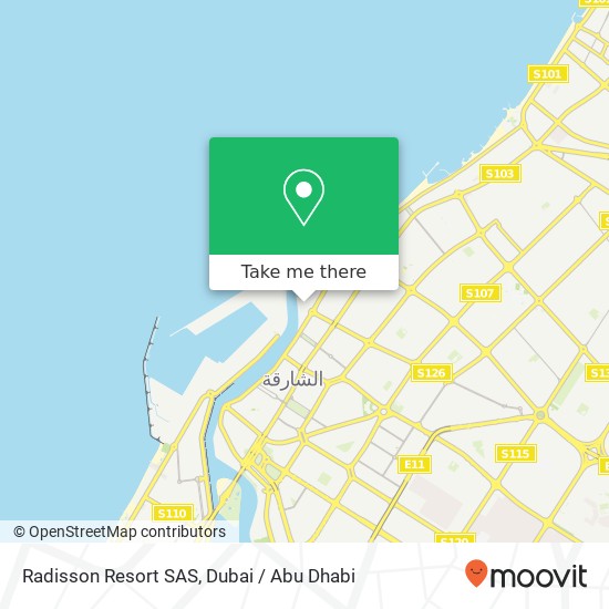 Radisson Resort SAS map