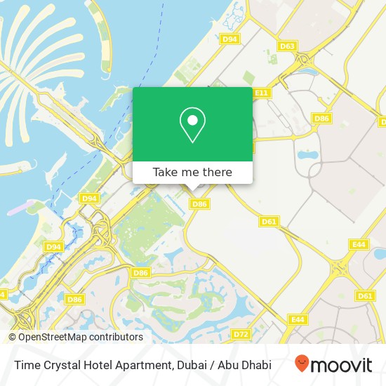 Time Crystal Hotel Apartment map