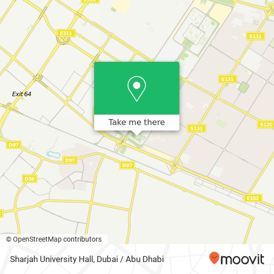 Sharjah University Hall map