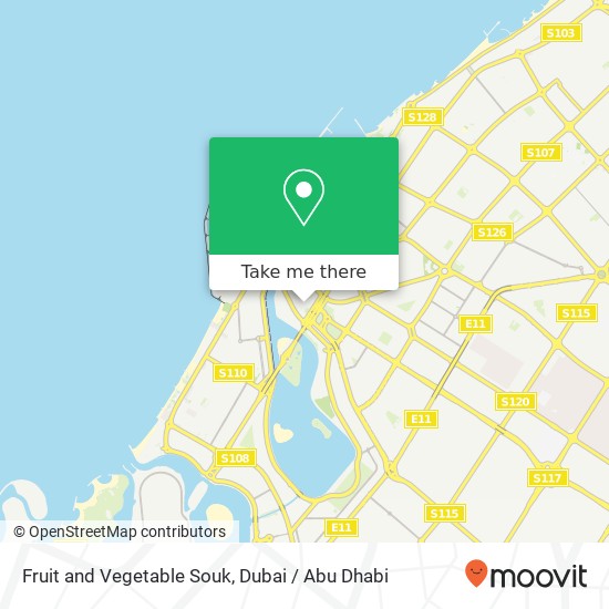 Fruit and Vegetable Souk map