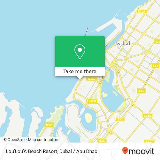 Lou’Lou’A Beach Resort map