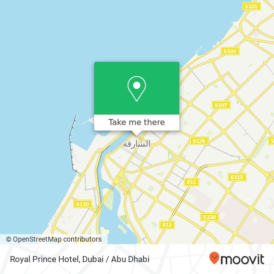 Royal Prince Hotel map