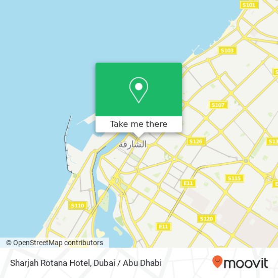 Sharjah Rotana Hotel map