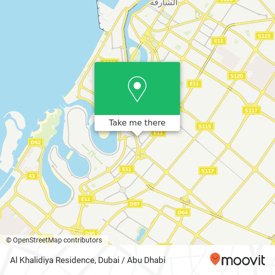 Al Khalidiya Residence map