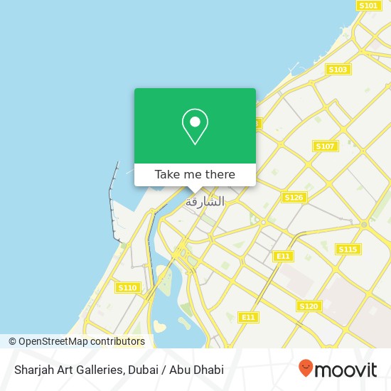 Sharjah Art Galleries map