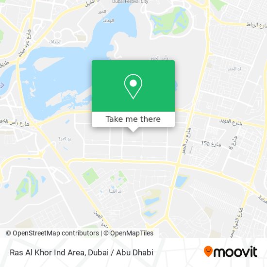 Ras Al Khor Ind Area map