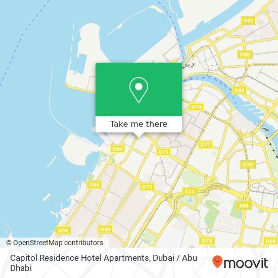 Capitol Residence Hotel Apartments map