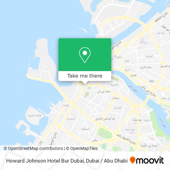 Howard Johnson Hotel Bur Dubai map