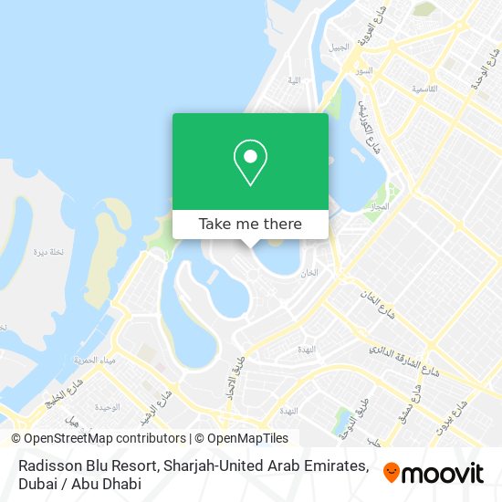 Radisson Blu Resort, Sharjah-United Arab Emirates map