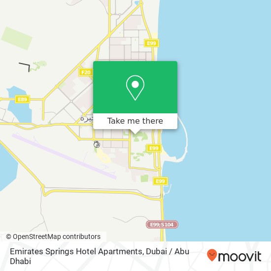 Emirates Springs Hotel Apartments map