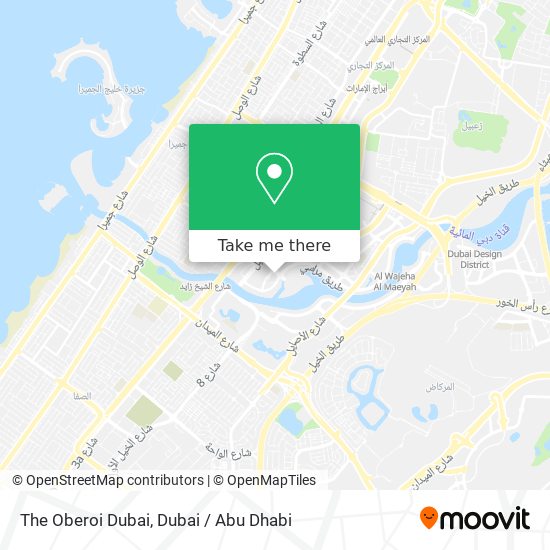 The Oberoi Dubai map