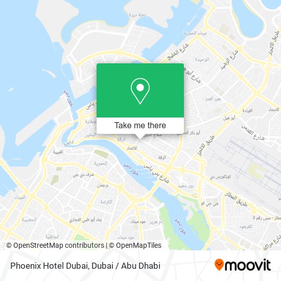 Phoenix Hotel Dubai map