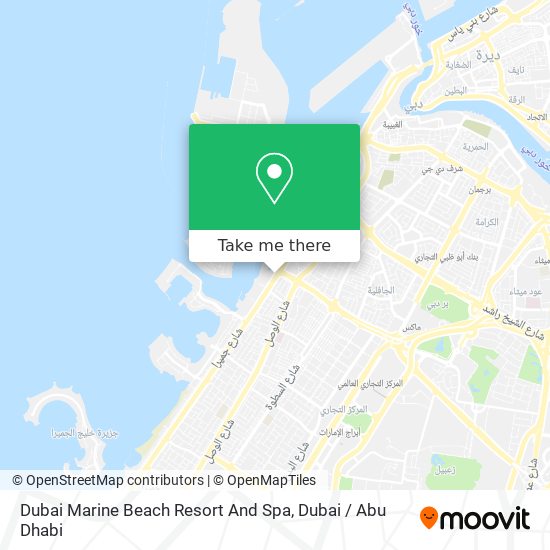 Dubai Marine Beach Resort And Spa map