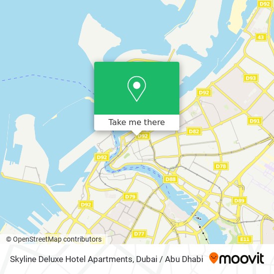 Skyline Deluxe Hotel Apartments map