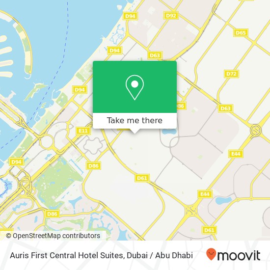 Auris First Central Hotel Suites map