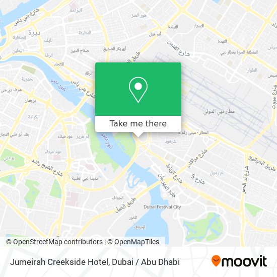 Jumeirah Creekside Hotel map