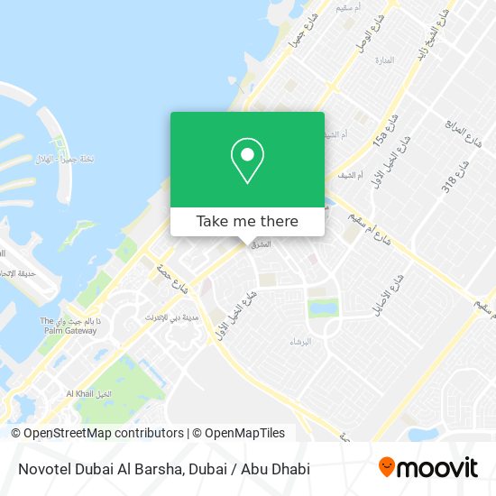 Novotel Dubai Al Barsha map