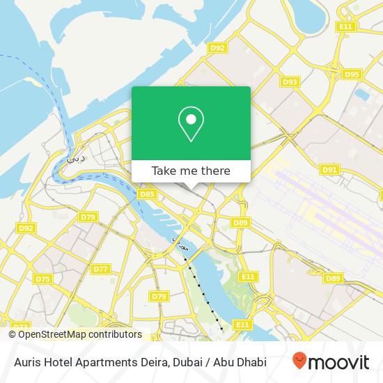 Auris Hotel Apartments Deira map