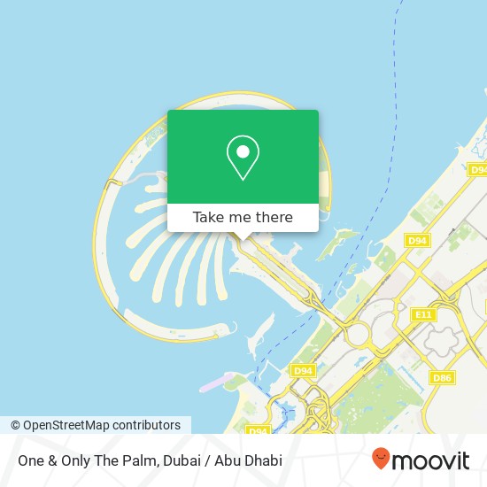 One & Only The Palm map