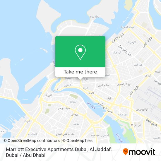 Marriott Executive Apartments Dubai, Al Jaddaf map