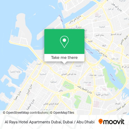 Al Raya Hotel Apartments Dubai map