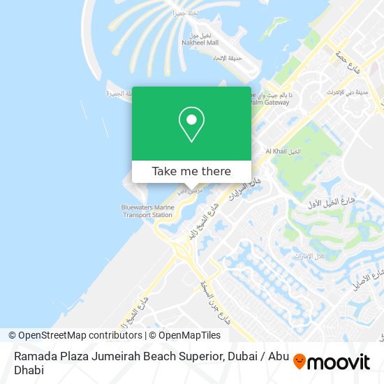 Ramada Plaza Jumeirah Beach Superior map