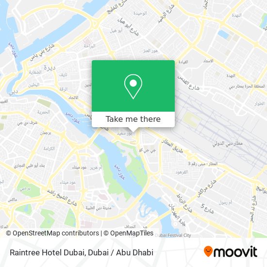 Raintree Hotel Dubai map