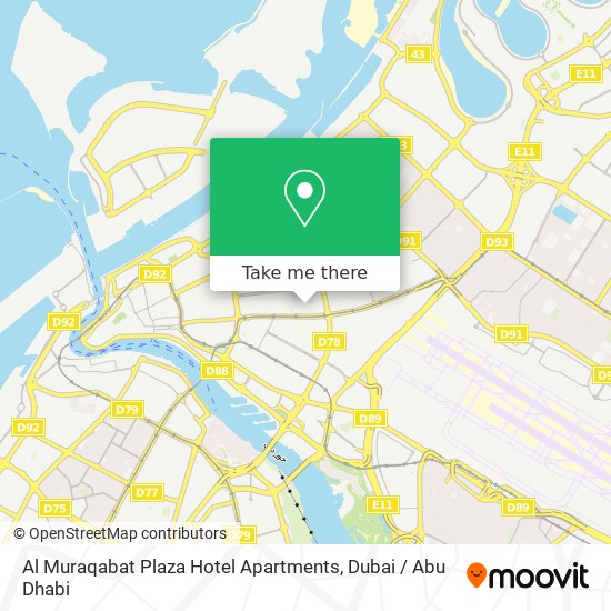Al Muraqabat Plaza Hotel Apartments map