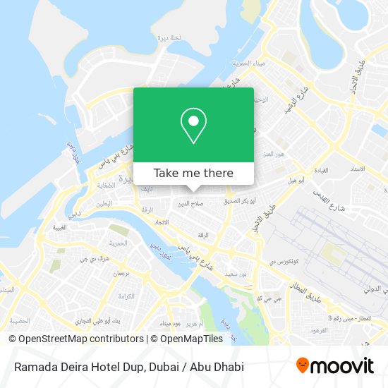 Ramada Deira Hotel Dup map