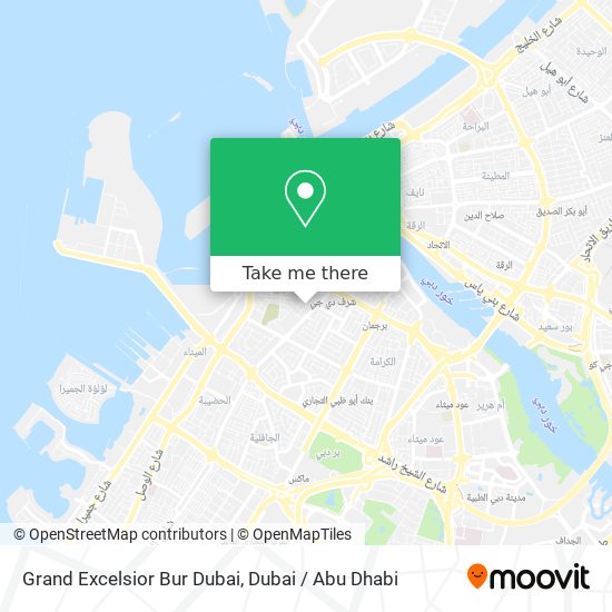 Grand Excelsior Bur Dubai map