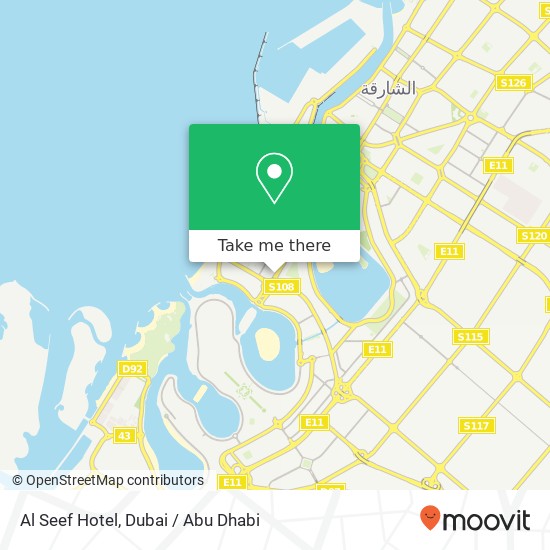 Al Seef Hotel map