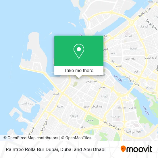 Raintree Rolla Bur Dubai map