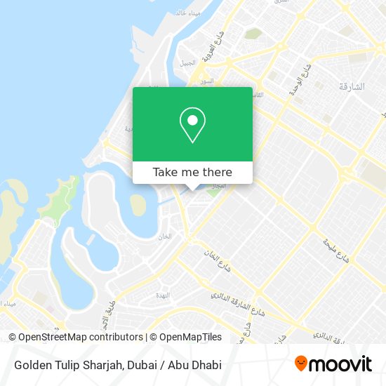Golden Tulip Sharjah map