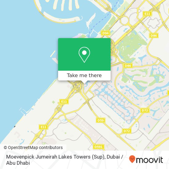 Moevenpick Jumeirah Lakes Towers (Sup) map