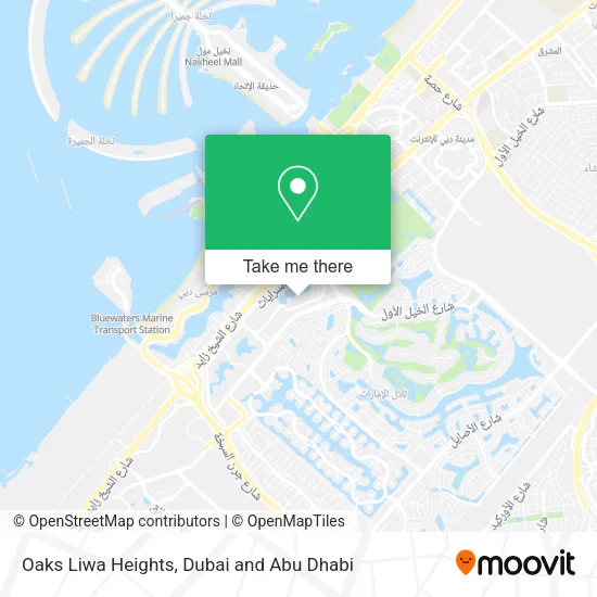 Oaks Liwa Heights map